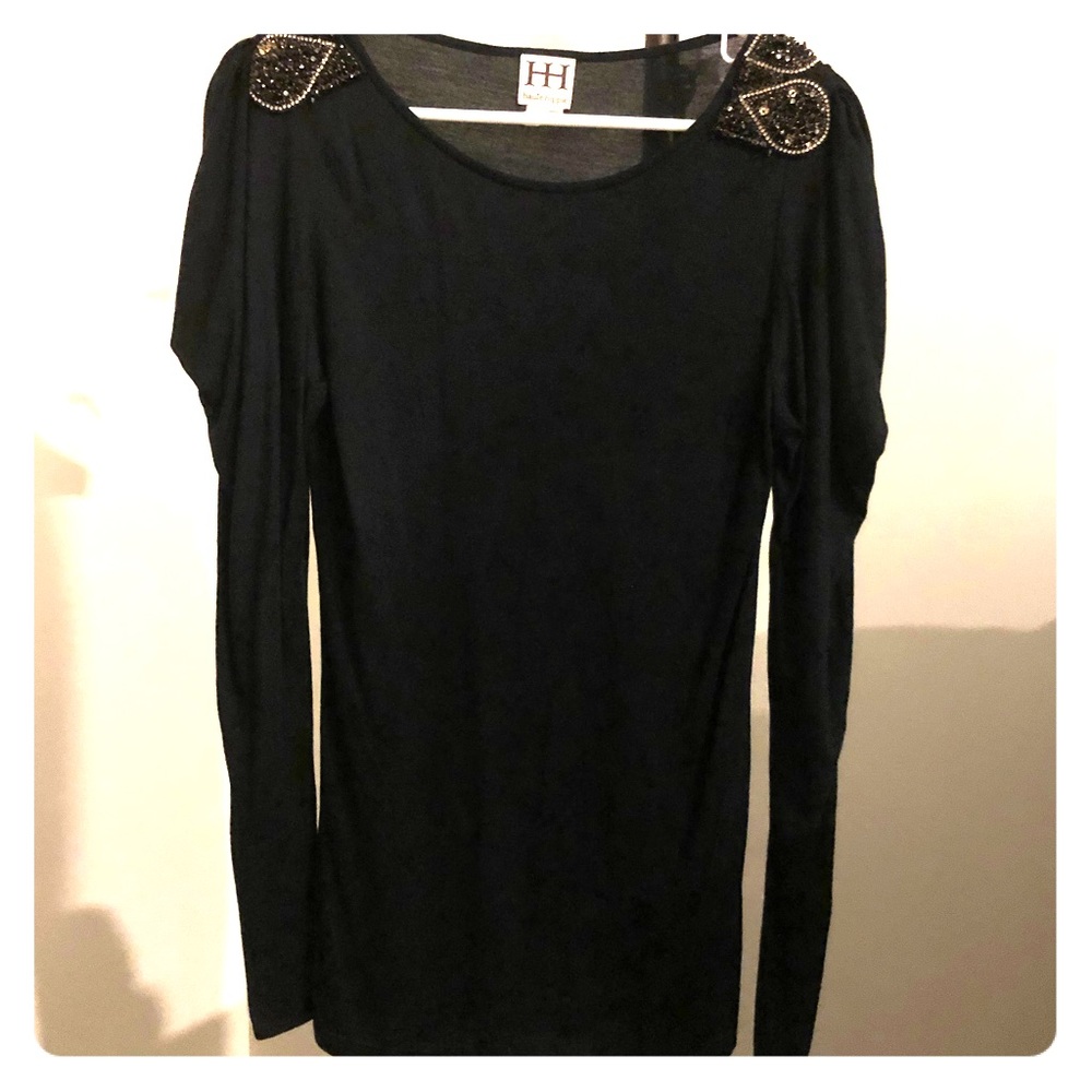 Haute Hippie embellished L/S shirt